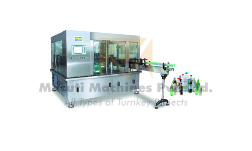 Rotary Glass Bottle Rinsing Filling Capping Machine