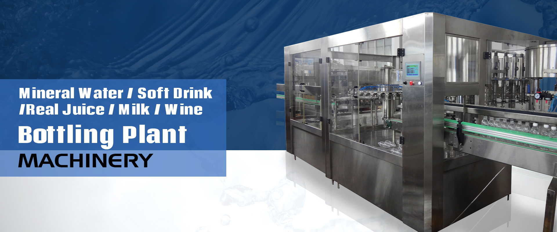 Mineral Water / Soft Drink / Real Juice / Milk / Wine Bottling Plant And Machinery